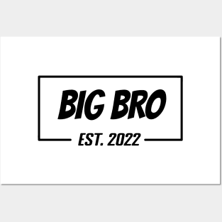 Big-Bro Est 2022 Tee, present for Brother, Gifts for Birthday present, cute B-day ideas Posters and Art